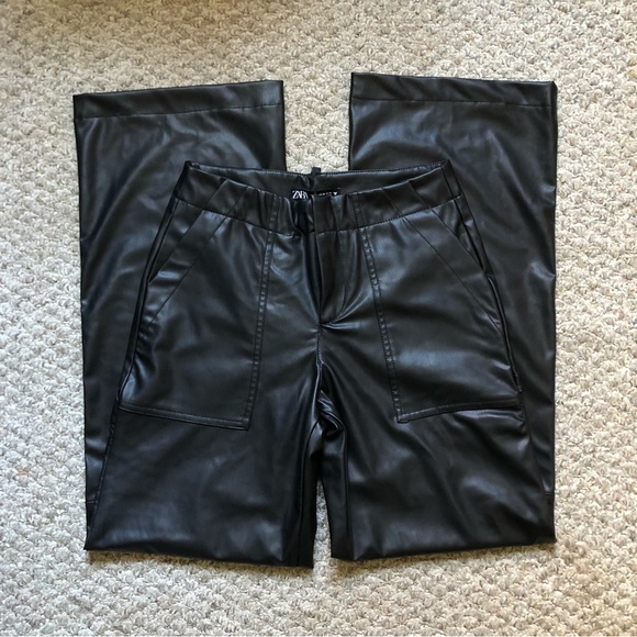 Zara Pants - Zara • black faux leather pants